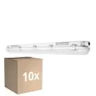 Multipack 10x Ledvance LED Waterproof Batten Damp Proof 32W 4000lm - 830 Warm White | 120cm 