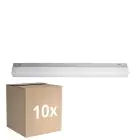 Multipack 10x Ledvance LED Batten Square 14W 1250lm - 930-940 CCT | 60cm - Best Colour Rendering