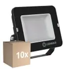 Multipack 10x Ledvance LED Floodlight Compact Black 50W 5000lm 100D - 865 Daylight | IP65 - Symmetrical 