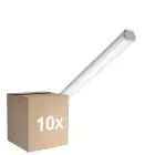 Multipack 10x Philips LED Waterproof Batten WT060C 28W 3400lm - 840 Cool White | 150cm - 1x Through Wiring