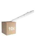 Multipack 10x Philips LED Waterproof Batten Ledinaire WT065C 30/53W 4100/6800lm - 840 Cool White | 150cm - Through Wiring