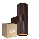 Multipack 6x Nordlux Kyklop Wall Light Aluminium Rusty  Up & Down | Suitable for 2x GU10