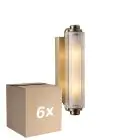 Multipack 6x Nordlux Nimal Wall Light Brass | Suitable for 2x E14