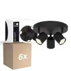 Multipack 6x D'Lite Ceiling Light Trop Sandy Black | Suitable For 3x GU10