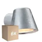 Multipack 6x Nordlux Aleria Wall Light Galvanized Steel Grey | Suitable for GU10