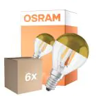 Multipack 6x Osram Classic LED E14 Ball Filament Clear 4W 380lm - 827 Extra Warm White | Replaces 34W