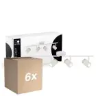 Multipack 6x D'Lite Ceiling Light Beitem Frosted White FSC Wood | Suitable For 4x GU10