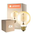 Multipack 4x Ledvance Vintage 1906 LED E27 Globe Gold 4.8W 420lm - 822 Extra Warm White | Dimmable - Replaces 37W