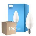 Multipack 10x Philips Corepro LED Candle E14 Frosted 7W 806lm - 840 Cool White | Replaces 60W