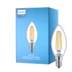 Philips Corepro LED Candle E14 Filament Clear 6.5W 806lm - 827 Extra Warm White | Replaces 60W