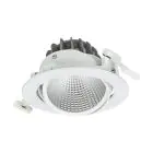 Philips LED Spot Greenspace Accent Cardanic Aluminium White 31W 3900lm 36D - 930 Warm White | 163mm - IP20 - Best Colour Rendering - Dali Dimmable