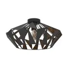 Eglo Ceiling Light Carlton 6 Steel Black Copper | IP20 - Suitable for 1x E27 