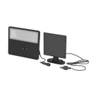 Eglo Wall Light Panettieri Solar Black 8W 1600lm - 840 Cool White | IP65 - Motion Sensor