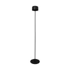 Eglo Floor Lamp Roccanova-L Solar Steel Black 2W 270lm - 830 Warm White | IP44 - Touch Dimmable - USB-C