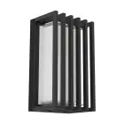 Eglo Wall Light Genovese Aluminium Black 10W 1050lm - 865 Daylight | IP65 - Motion Sensor