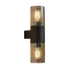 Eglo Wall Light Cropani Black Up & Down | IP54 - Suitable for 2x E27