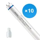 Multipack 10x Philips LED Tube T8 MASTER (EM/Mains) High Output 8W 1000lm - 830 Warm White | 60cm - Replaces 18W